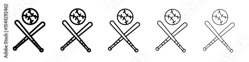 baseball sports icon black and white vector sign