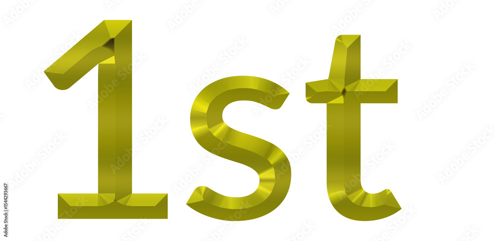 Obraz premium golden text 1st poison