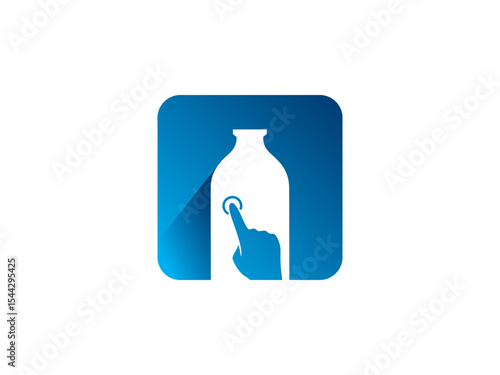 Milk Delivery App Icon Template