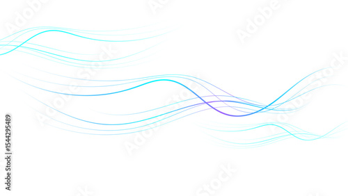 abstract wave line on white background. illustration for your design