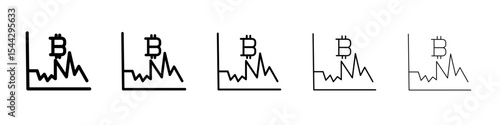 Bitcoin Evolution icon black and white vector sign