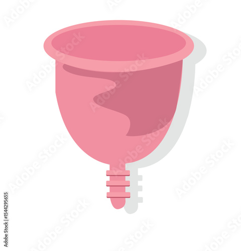 Menstrual cup flat vector icon.menstrual cup for menstruation period of woman