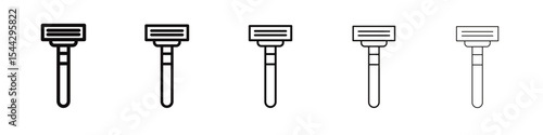 Blade razor icon black and white vector sign