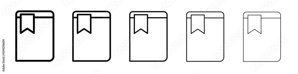 Bookmark icon black and white vector sign Bookmark icon black and white vector sign