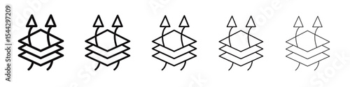 Breathable icon black and white vector sign