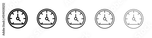 Car speedometer icon black and white vector sign