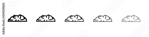 Charcoal icon black and white vector sign