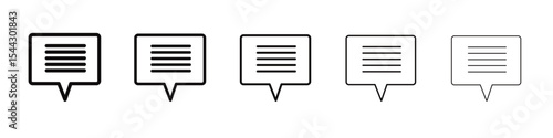 check message icon black and white vector sign