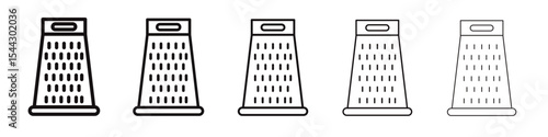 Cheese grater icon black and white vector sign