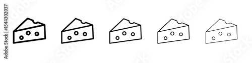 cheese icon black and white vector sign