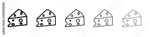 cheese icon black and white vector sign