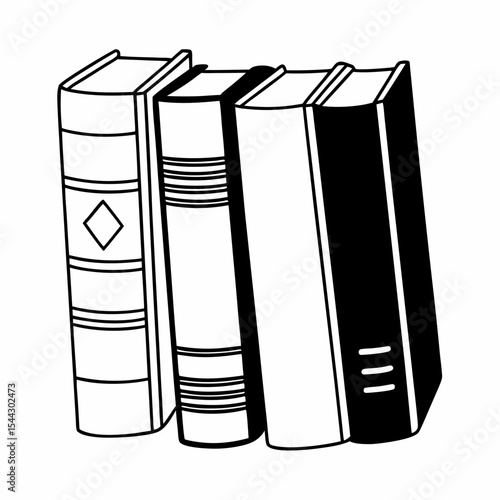 The silent sentinels of knowledge, an array of vintage books, are lined up neatly, their spines turned toward you, inviting you to explore their mysteries. generative AI