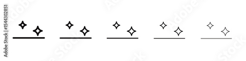 clean surface icon black and white vector sign
