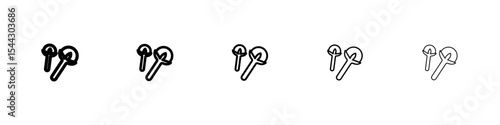 Cloves icon black and white vector sign