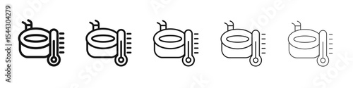 Cold plunge icon black and white vector sign