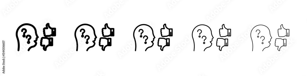 Criticism icon black and white vector sign Criticism icon black and white vector sign