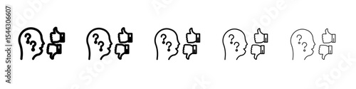 Criticism icon black and white vector sign