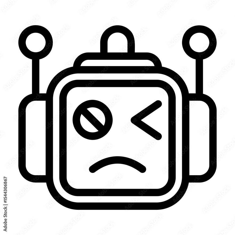 icon pack containing emojis of a robot, expressions, facial shapes and gestures icon pack containing emojis of a robot, expressions, facial shapes and gestures