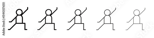 dance icon black and white vector sign