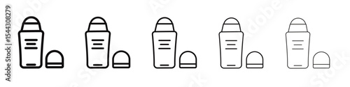 deodorant icon black and white vector sign