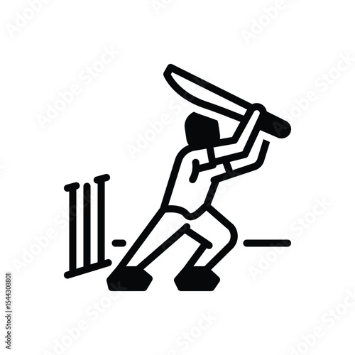 Black solid  icon for sport