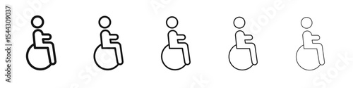 Disable icon black and white vector sign