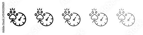 Dog competition icon black and white vector sign