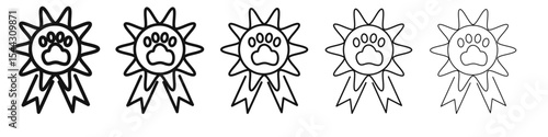dog competition icon black and white vector sign