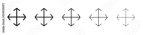 Drag icon black and white vector sign