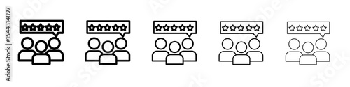 Feedback icon black and white vector sign