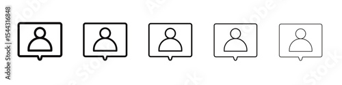 Follower icon black and white vector sign