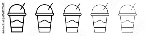 Frappe icon black and white vector sign