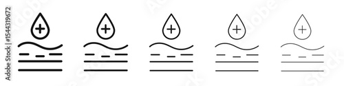Glowing skin icon black and white vector sign