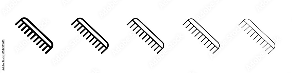 Hair comb icon black and white vector sign Hair comb icon black and white vector sign