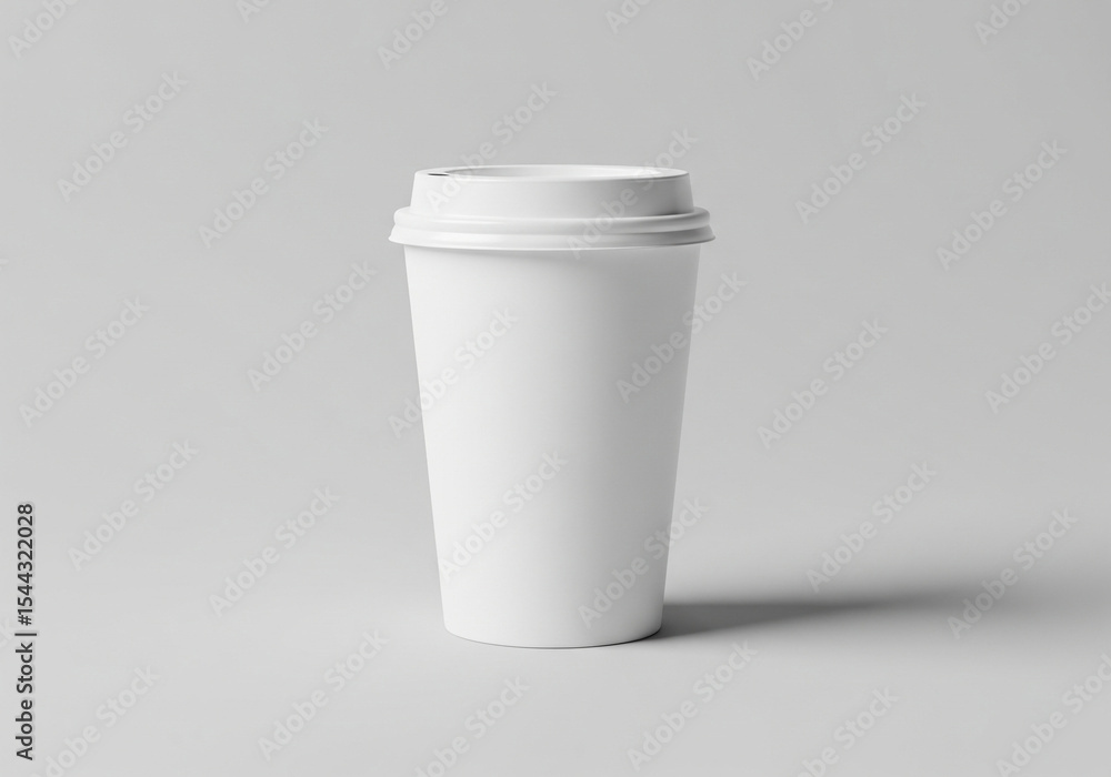 Blank White Coffee Cup with Lid Mockup Blank White Coffee Cup with Lid Mockup