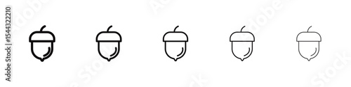 Hazelnut icon black and white vector sign
