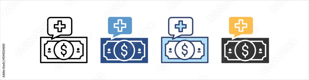 Fototapeta premium Medical Expense Icon