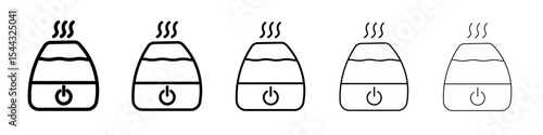Humidifier icon black and white vector sign