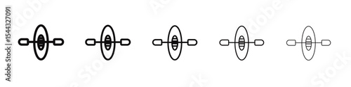 kayak icon black and white vector sign