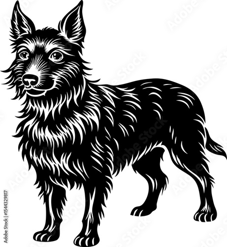 vector illustration of a dog