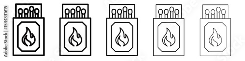 Matches icon black and white vector sign