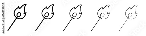 Matches icon black and white vector sign