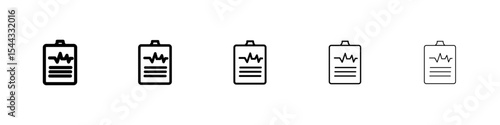 Medical test icon black and white vector sign