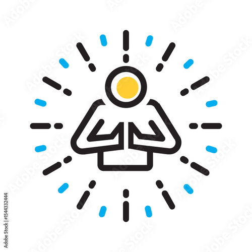 Vector multi color icon for Respectful