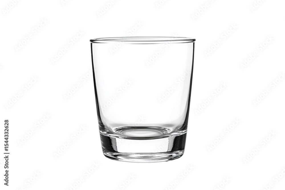 Empty clear glass shot glass isolated on transparent background Empty clear glass shot glass isolated on transparent background
