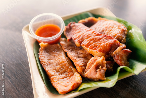 Fried sun-dried pork