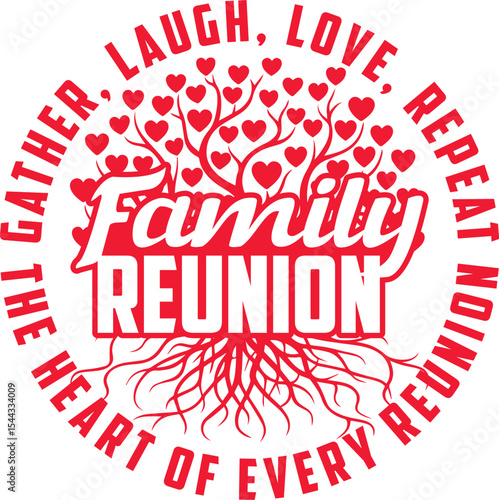 Family Reunion Graphic t-shirt Design