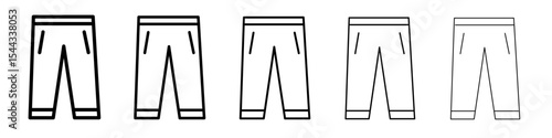 Pants Icon black and white vector sign