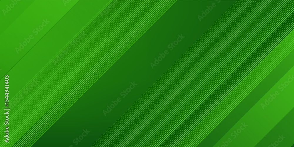 Fototapeta premium Abstract green sporty background template vector with shiny lines and lights. Green background with strong pattern design.Eps10 vector