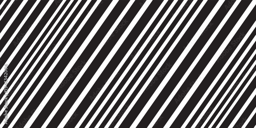 Obraz premium diagonal lines seamless pattern vector illustration,black and white colors diagonal striped background.